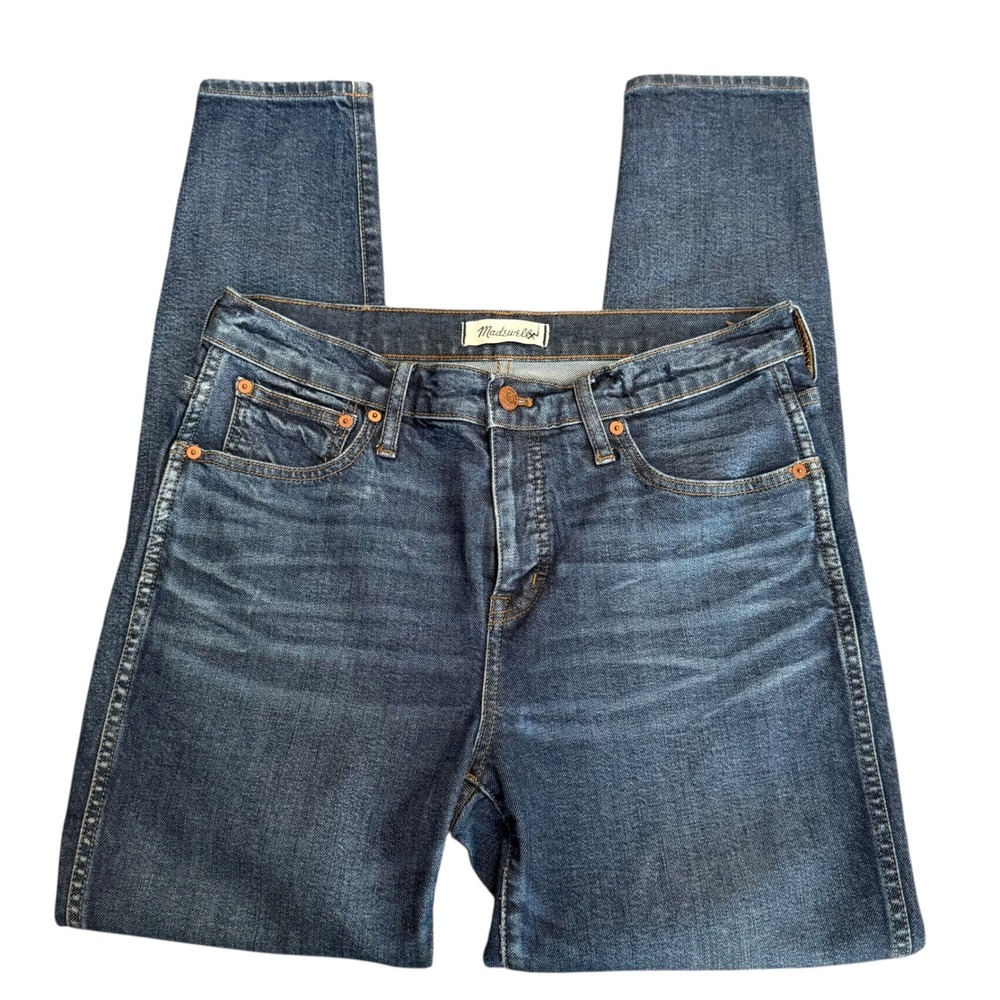 Madewell 9" High‎ Rise Skinny Jeans Dark Wash Size 30 Denim Slim Straight